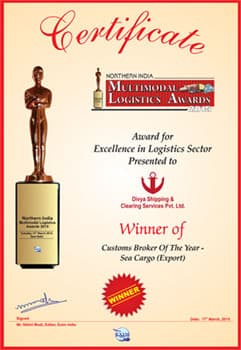 Northern India Multimodal Logistics Awards 2015