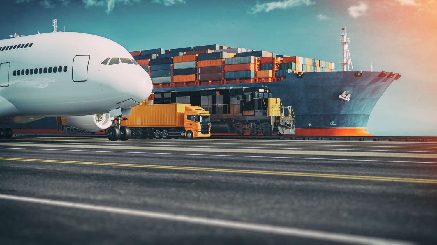 Multimodal logistics: air, sea, rail, and road